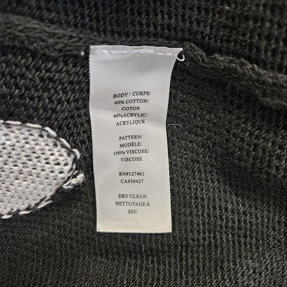 Wildfox Black & White Polkadot Oversized Slouch Sweater - Picture 6 of 6